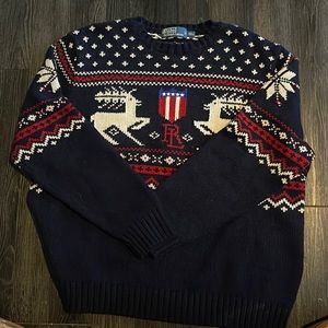 Polo by Ralph Lauren Christmas themed sweater. Worn once no snags and worn 1x
